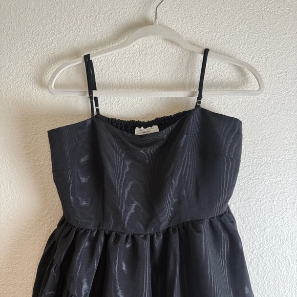 New Kate Spade x Target Tiered Ruffle Midi Tank Top Dress Size S/M Black - Picture 6 of 16